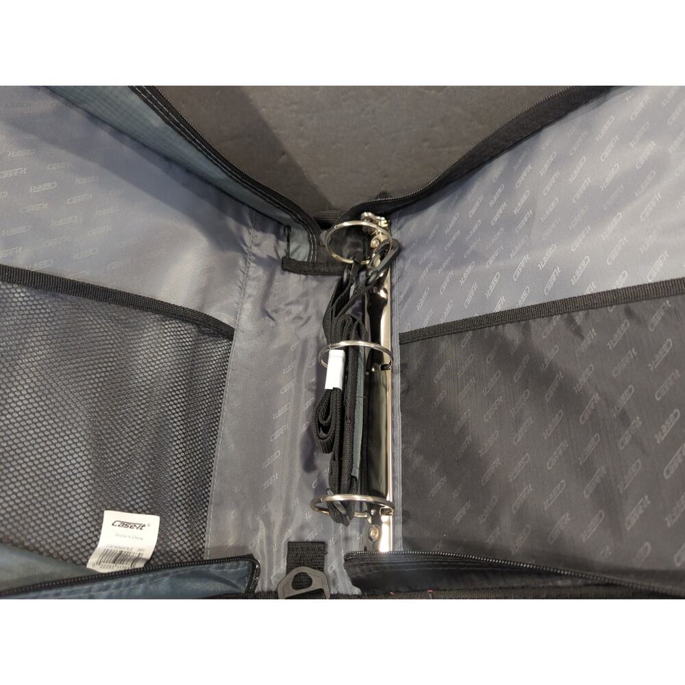 Case-it The Universal Zipper Binder -‎ 2 Inch O-Rings Padded Pocket - Picture 3 of 10